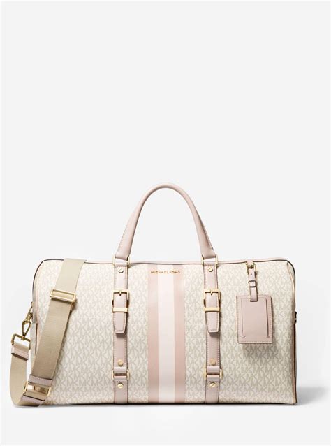 michael kors ladies weekend travel bag|Michael Kors large weekender bag.